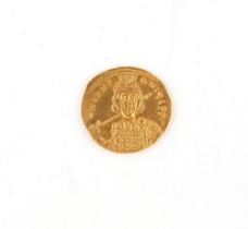 Property of a lady - gold coin - a Roman Constantine IV Pogonatus (AD 668-685) gold solidus, obverse