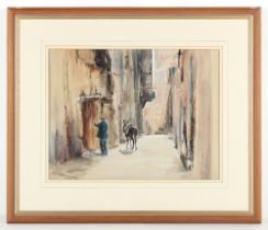 Roger Dellar ROI RI (b.1949) - 'IN THE CITADEL, BONIFACIO, CORSICA' - pastel, 17.15 by 22.25ins. (