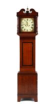 Property of a gentleman - a George III oak & mahogany 8-day striking longcase clock, the 13-inch