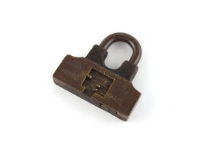 Property of a lady - 'The Dreadnought', a scarce late 19th century Patent combination lock or