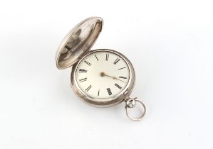 The Henry & Tricia Byrom Collection - an early Victorian silver full hunter cased pocket watch,