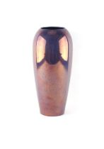 Property of a lady - a Moorcroft purple lustre vase, circa 1930, very small nick to foot rim, 12.