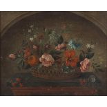 Property of a deceased estate - Dutch school, 17th / 18th century - STILL LIFE OF FLOWERS IN A