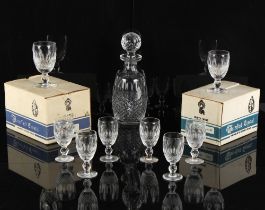 Property of a gentleman - a quantity of Waterford Colleen pattern table glass, comprising six Claret