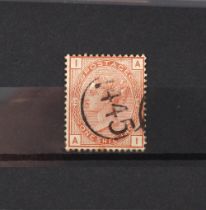 Property of a deceased estate - stamps - Great Britain: 1880-83 Crown 1/- orange-brown well