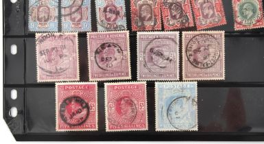 Property of a deceased estate - stamps - Great Britain: 1902-13 used with De La Rue values (57) to