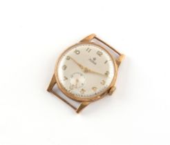 Property of a lady - a gentleman's Roidor 9ct gold cased manual wind wristwatch, with engraved