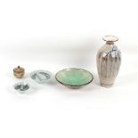 Property of a lady - a group of five studio pottery items including two bowls by Sheila Casson and a