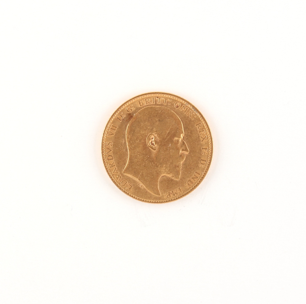 Property of a gentleman - gold coin - a 1904 King Edward VII gold full sovereign, London mint. - Image 2 of 2