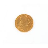 Property of a lady - gold coin - a 1773 George III gold guinea, shield back, small drilled hole to