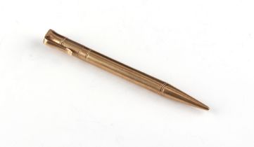 Property of a gentleman - a Mordan Everpoint 9ct gold propelling pencil, hallmarked London 1936, 4.