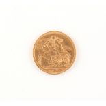 Property of a gentleman - gold coin - a 1900 Queen Victoria gold full sovereign, London mint.