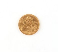 Property of a lady - gold coin - a 1911 George V gold full sovereign.