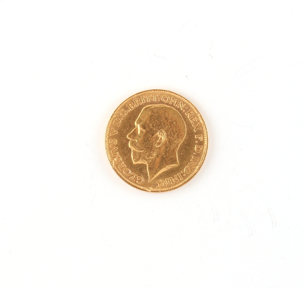 Property of a lady - gold coin - a 1911 George V gold full sovereign. - Image 2 of 2