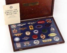 Property of a deceased estate - BADGES OF THE WORLD'S GREAT MOTOR CARS - a collection of twenty-five