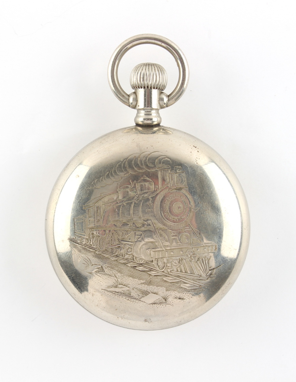 Property of a deceased estate - railway interest - an American New Era keyless wind pocket watch, - Image 2 of 3