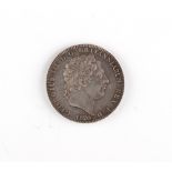 Property of a lady - an 1820 George III silver crown, extremely fine grade.