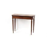 Property of a deceased estate - an early 19th century George IV mahogany foldover gate-leg tea table