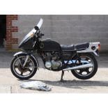 Property of a deceased estate - classic motorcycle or motorbike - a Honda 600 Four motorbike, black,