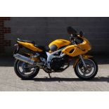 Property of a deceased estate - motorcycle or motorbike - a Suzuki SV650, yellow, registration