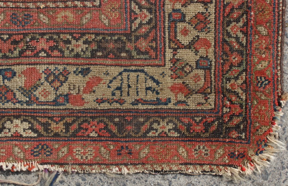 Property of a gentleman - an early 20th century Persian Qashgai rug, decorated with animal figures - Image 2 of 2