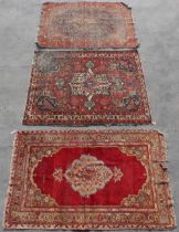 Property of a lady - an antique Fereghan rug, approximately 78 by 56ins. (198 by 142cms.);