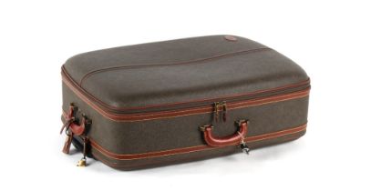 Property of a lady - MULBERRY - luggage - a Mulberry leather suitcase, with retractable handle &