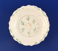 Property of a gentleman - a Chinese porcelain barbed edge dish, Song Dynasty (960-1279), primitively