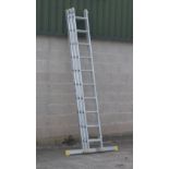 Property of a deceased estate - a Lyte NELT330 aluminium triple extension ladder (2.95m - 6.85m),