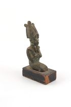 Property of a deceased estate - antiquities - an Ancient Egyptian bronze figure of Osiris as The