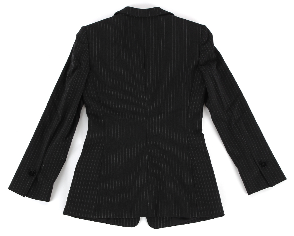 Property of a lady - fashion - ARMANI - a lady's black pinstripe jacket, very little wear, EUR - Bild 2 aus 2
