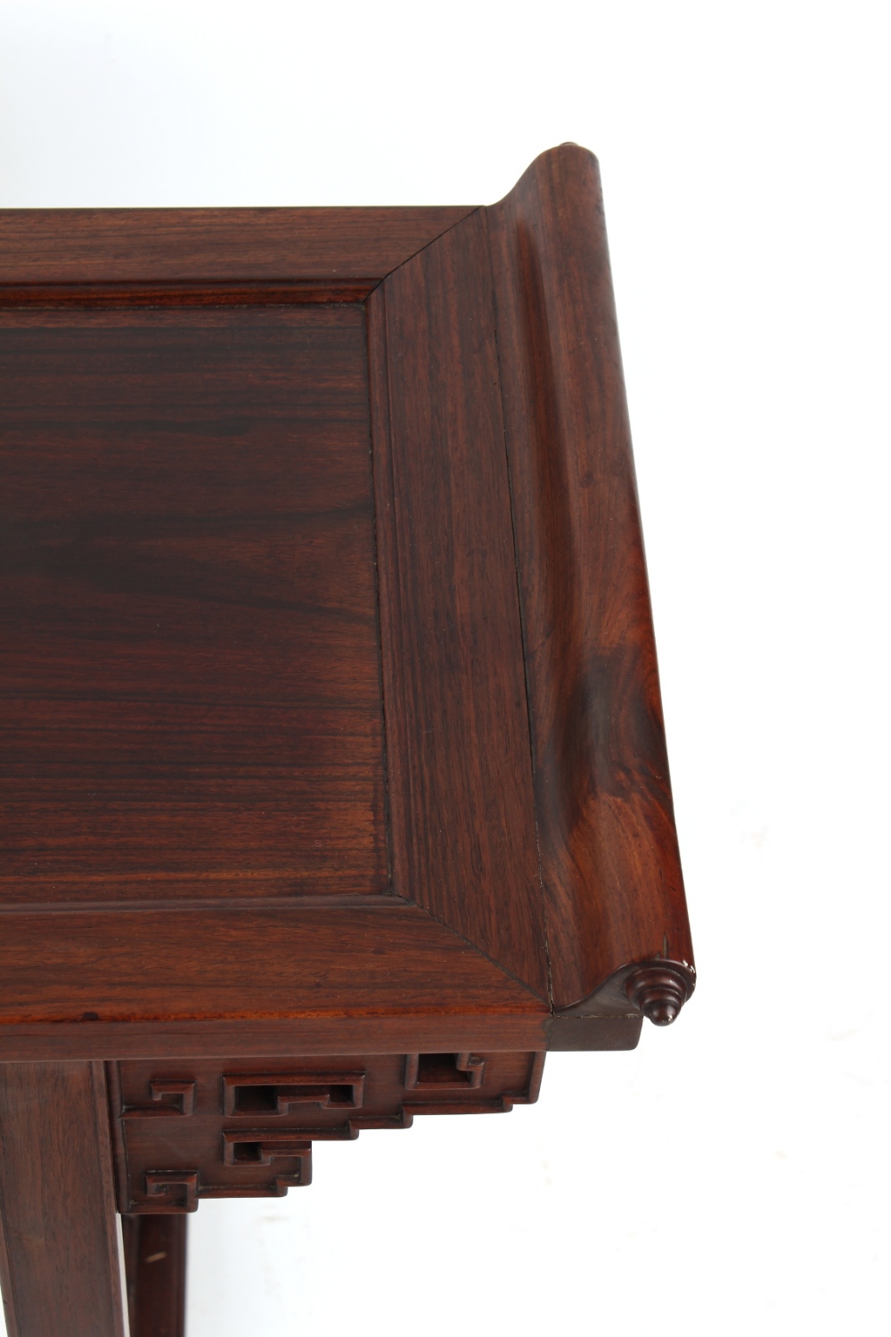 Property of a gentleman - a Chinese hardwood possibly huanghuali recessed-leg altar table, pingtou' - Image 2 of 6