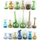Property of a lady - a collection of nineteen Middle Eastern, probably Persian, glass vases & ewers,