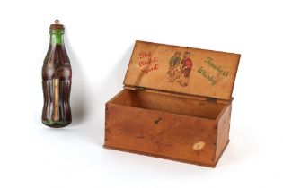 Property of a deceased estate - an early 20th century pine box advertising Teacher's Whisky, The