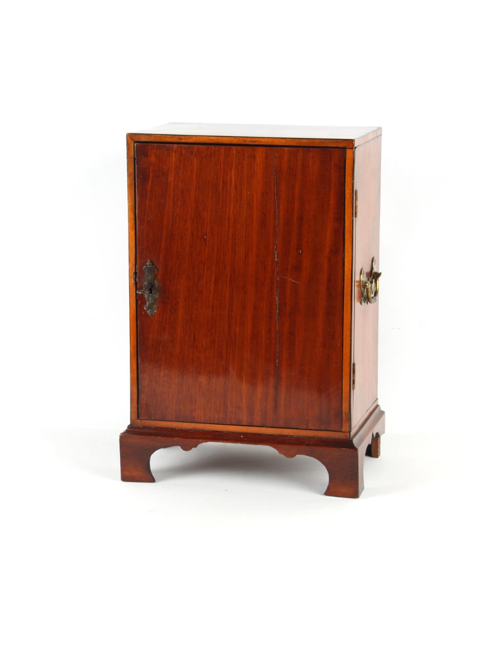 Property of a deceased estate - a mahogany table cabinet, parts George III, the single door - Image 2 of 2