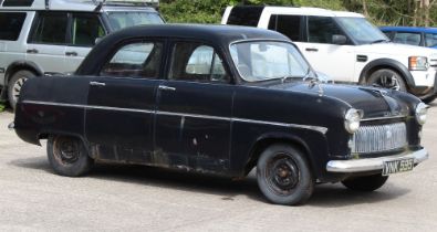 Property of a gentleman - vintage car - a 1955 Ford Consul, black, 1508 cc, petrol, manual, right