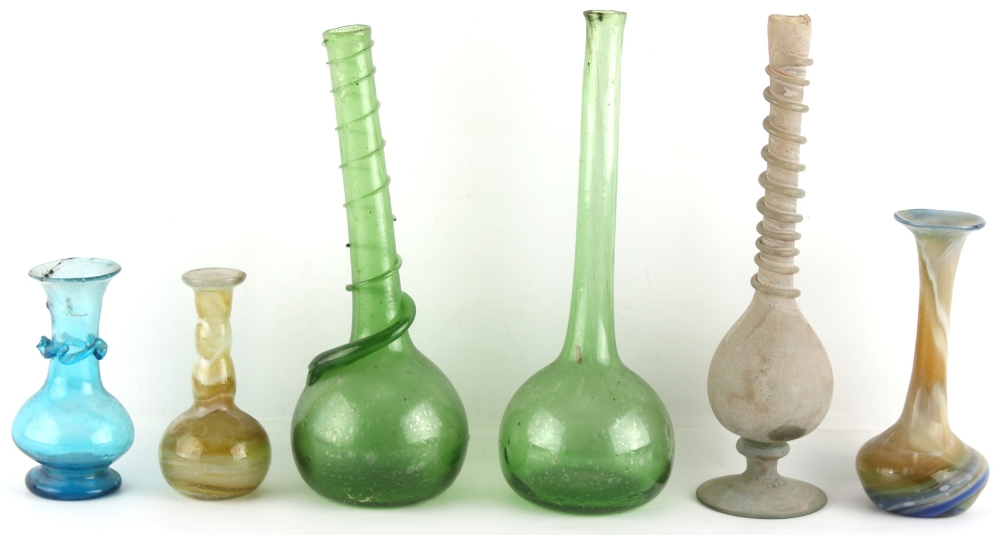 Property of a lady - a collection of nineteen Middle Eastern, probably Persian, glass vases & ewers, - Image 3 of 4