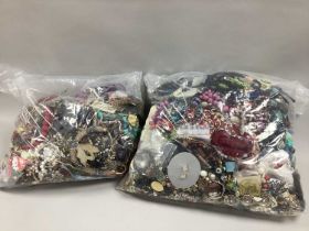 A Mixed Lot of Assorted Costume Jewellery :- Two Bags [2082560] [2082558]