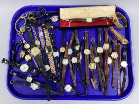 A Collection of Assorted Vintage Ladies Wristwatches, to include Lorus Lumibrite, Pulsar Quartz,