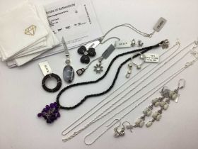 The Genuine Gemstone Company Ltd; A Collection of Modern Stone Set Jewellery, including a Siberian
