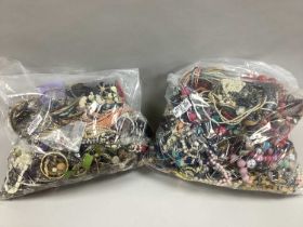 A Mixed Lot of Assorted Costume Jewellery :- Two Bags [2082533] [2082534]