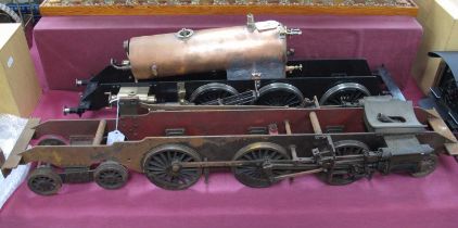 Two 3.5 Inch Live Steam Rolling Chassis, 2-6-4 coupled wheels plus bogie and pony, twin o/s