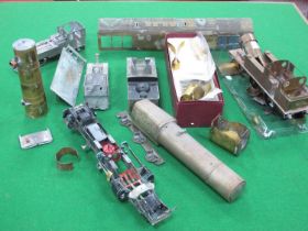 A Small Quantity of Spares etc, recovered from a railway modellers workshop, comprising two 7mm