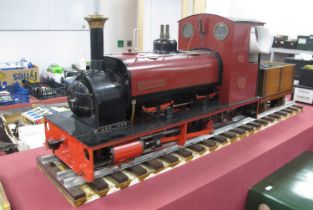 A 3.5 Inch Live Steam Hunslet 0-4-0 Saddle Tank Steam Locomotive Named Dolbadarn R/No 3, plus a