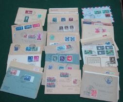 A Collection of Over Forty Covers/FDC's, from East Germany from The 1950's, not easy to find from