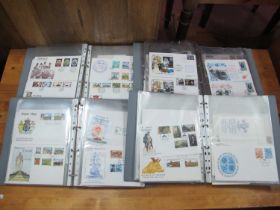 A Collection of Channel Islands and Isle of Man FDC's, in four albums, mainly 1970's and 80's, 164