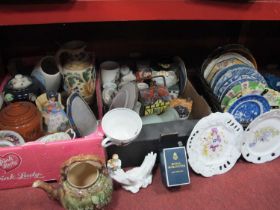 Mid XX Century Jug Vase, Noritake dishes, plates, etc:- Three Boxes.