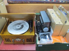 Itek Antique Music Centure, Reflecta projector plus slides, video recorders,m etc, all untested sold