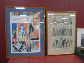 'Christie's South Kensington, Clarice Cliff 11th November 1994' framed poster 69.5 x 49.5cm together
