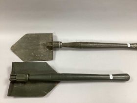 Two Austrian Army Folding Entrenching Shovels.